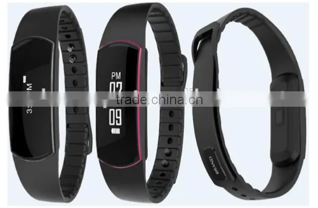 2016 new Green light bluetooth smartband with heart rate monitor