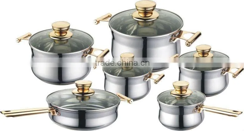 Cookware stainless,12pcs