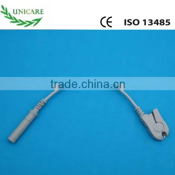 ECG-EKG banana to grabber connector adapter cable