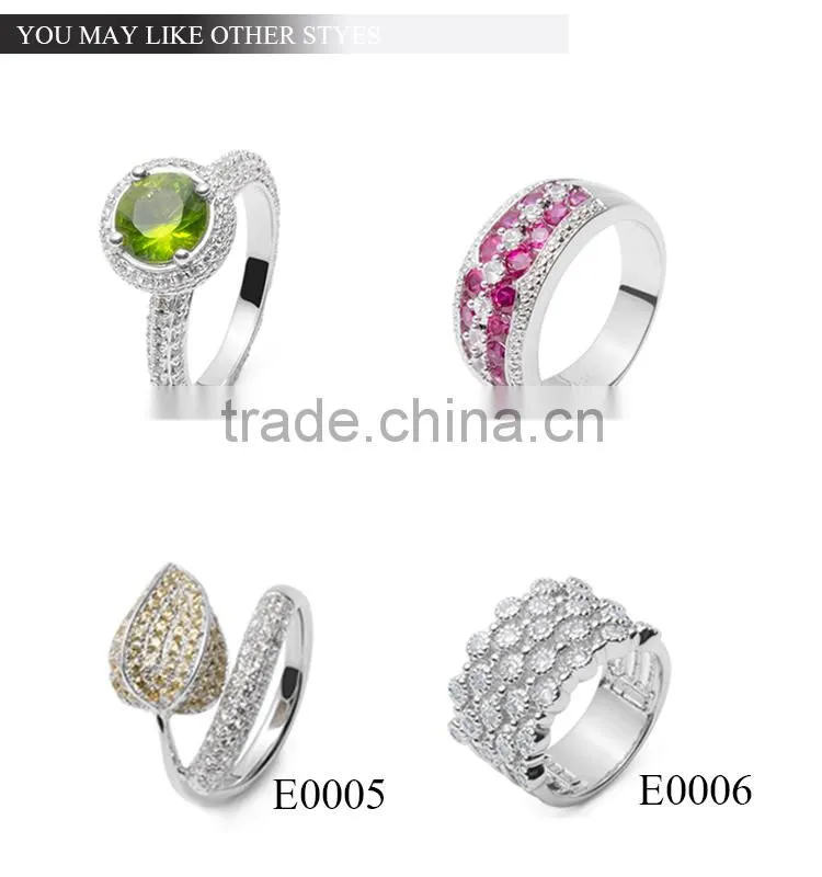 Hot Sell New goods 925 sterling silver crystal earring cuffs