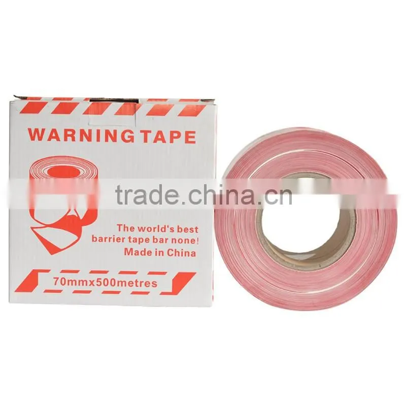 Red and white with SGS and TUV Certification warning tape