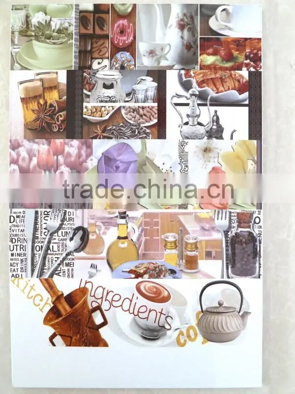 3D Pictures Inkjet Ceramic Wall Tile Border for Kitchen