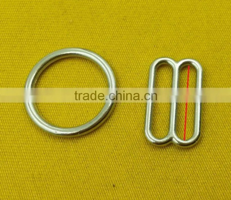 15mm Metal Ring and Slider For Underwear -- MD3022