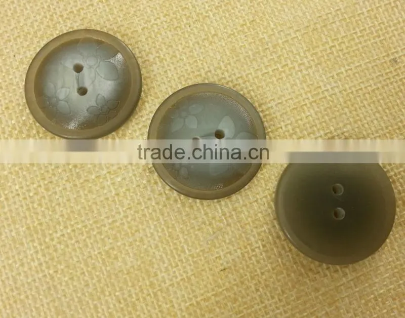Laser Logo Resin Button --FB007