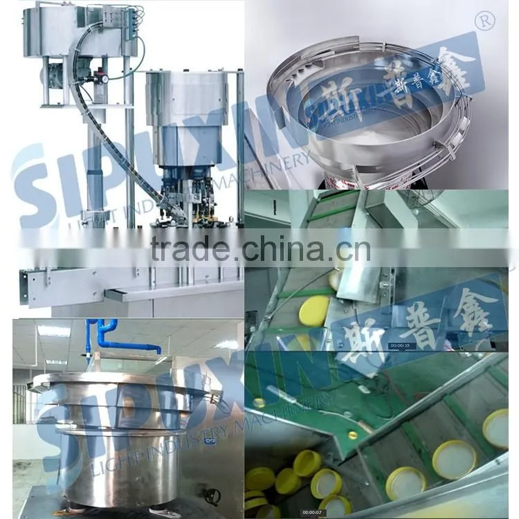Sipuxin high speed ropp capping machine with cap feeder
