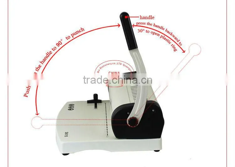 Spiral book binding machine
