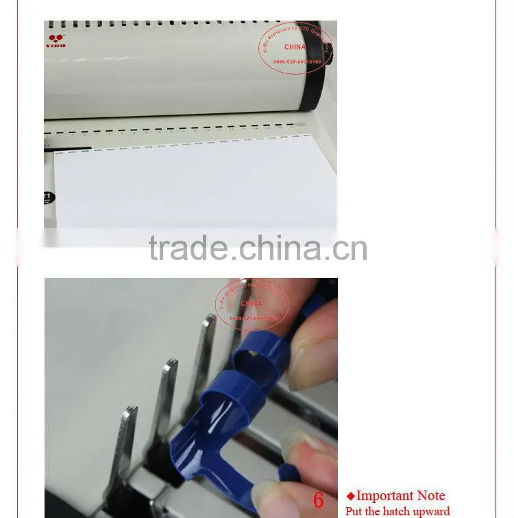Spiral book binding machine