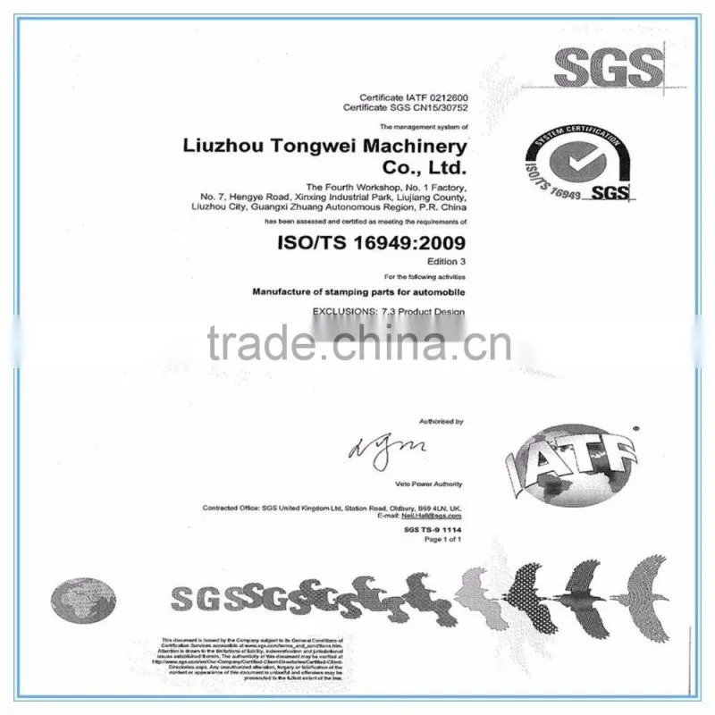 2016 top selling automobile parts steel moulds maker