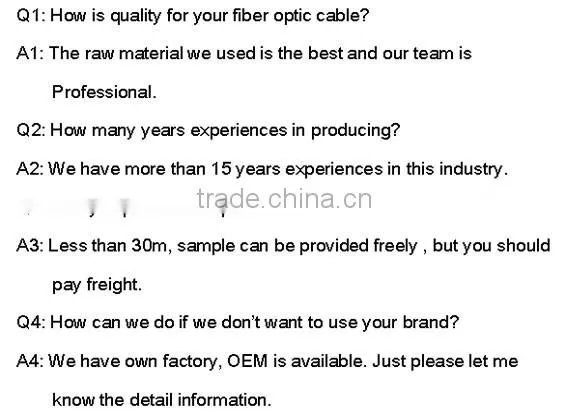 Stranded loose tube GYHTY fiber optic cable price