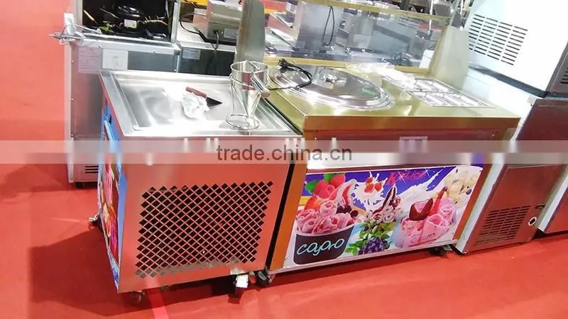 Hot Sale roll fry ice cream machine , fry ice cream roll machine, stir fry ice cream machine(ZQR500)