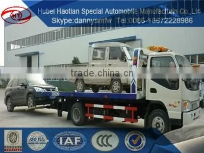 JMC hot sale low bed flat bed wrecker road resuce truck low price tow truck for sale
