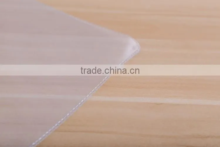 Clear pp cover plastic waterproof slide zip document holder