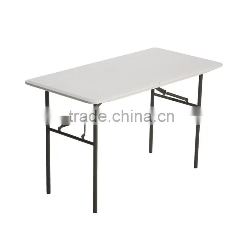 4 ft Rectangle Plastic Outdoor Folding Pool Tables,Swimming Pool Plastic Table,HY-Z123