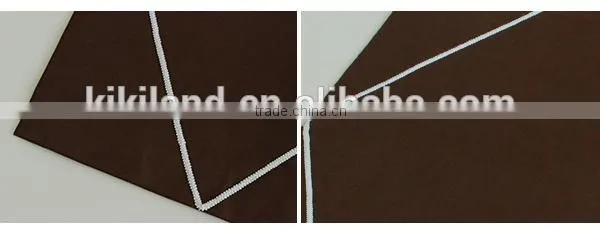 Simple style chocolate fabric placemat