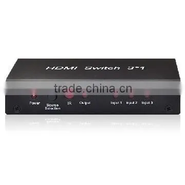 3 in 1 out HDMI Switch 3x1with remote control