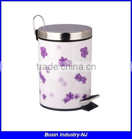 foot pedal stainless steel waste bin