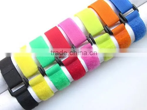 Reusable Nylon Hook Loop Strap Tie Down Wrap Cable Cord 2x20cm