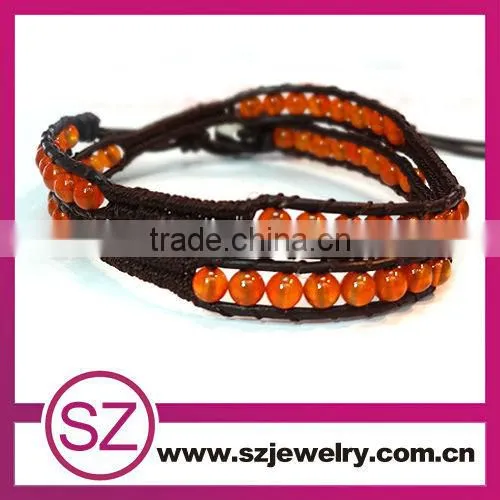 2 rolls beautiful fashion gemstone colored stone bracelet