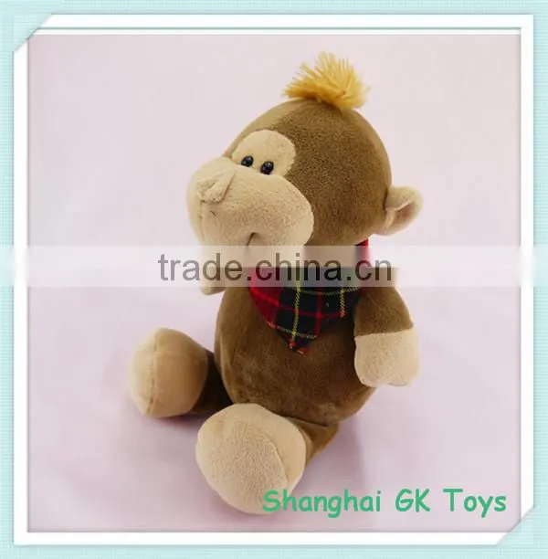 10cm Stuffed Monkey Keychain