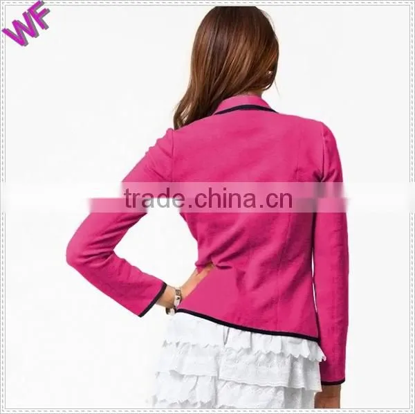 Custom Made High Fashion women blazer with Binding
