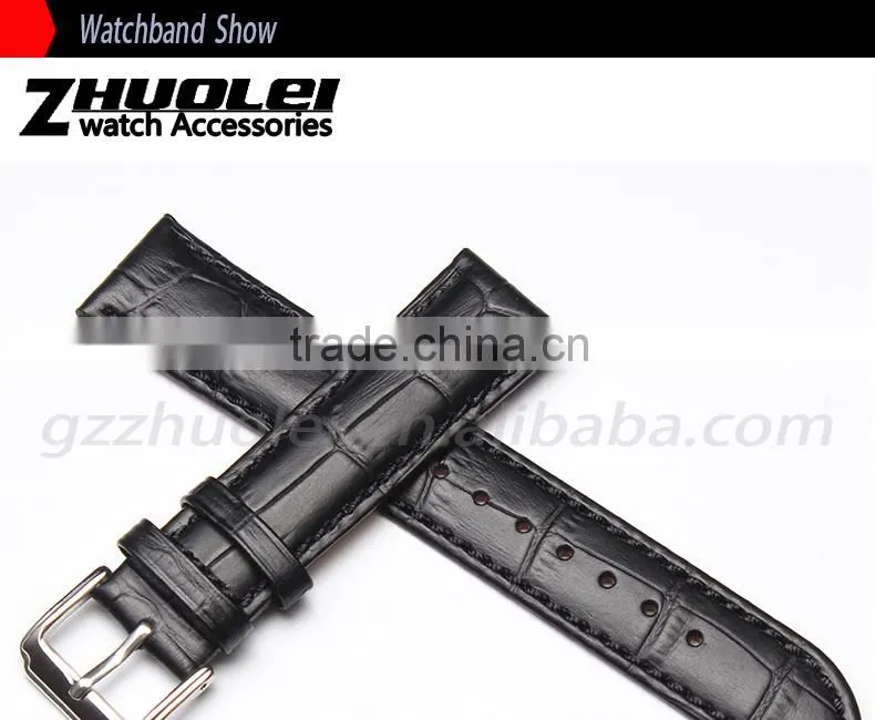 18|19|20|21|22mm high quality genuine leather Men and women's Watch strap with fashionable buckle