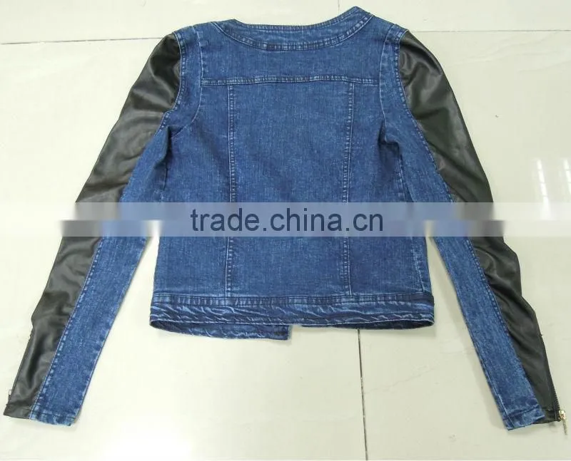 Latest fashion low price of jeans women jacket