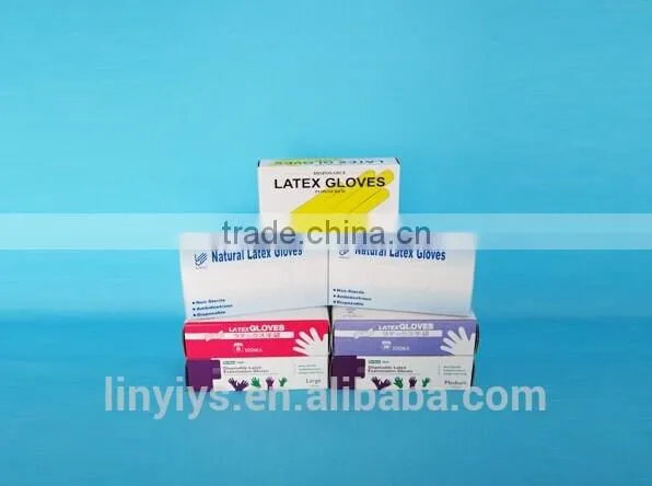 Hot sell! high quality latex examination gloves, disposable gloves, latex gloves, powder latex glove