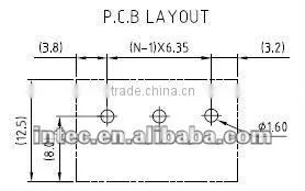 terminal block 635V-6.35 series
