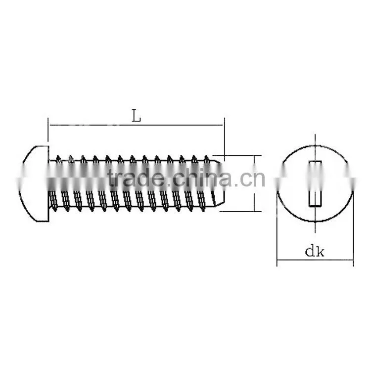 Stainless Steel Round Head Self Tapping Screw