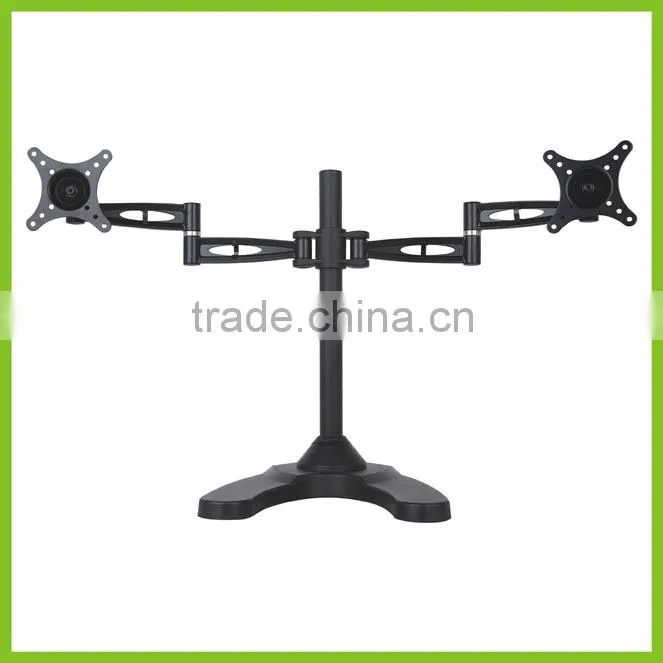 LCD512D-STAND Free Standing Aluminum Dual Monitor arm Stand