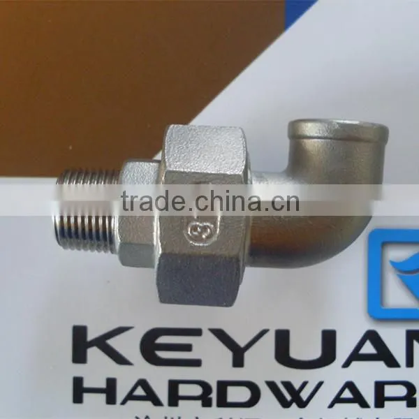 ss316 stainless steel pipe fitting elbow union
