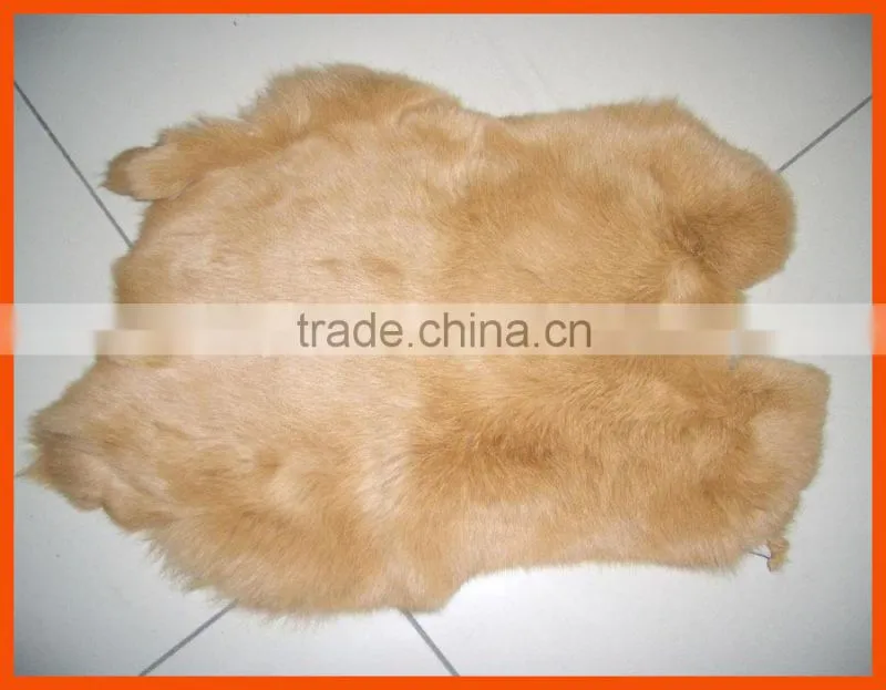 high quality rabbit fur skin dyed colors