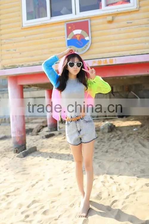 Fashion Slim Beach Shirt sun protection clothing Sun Summer UV Protection