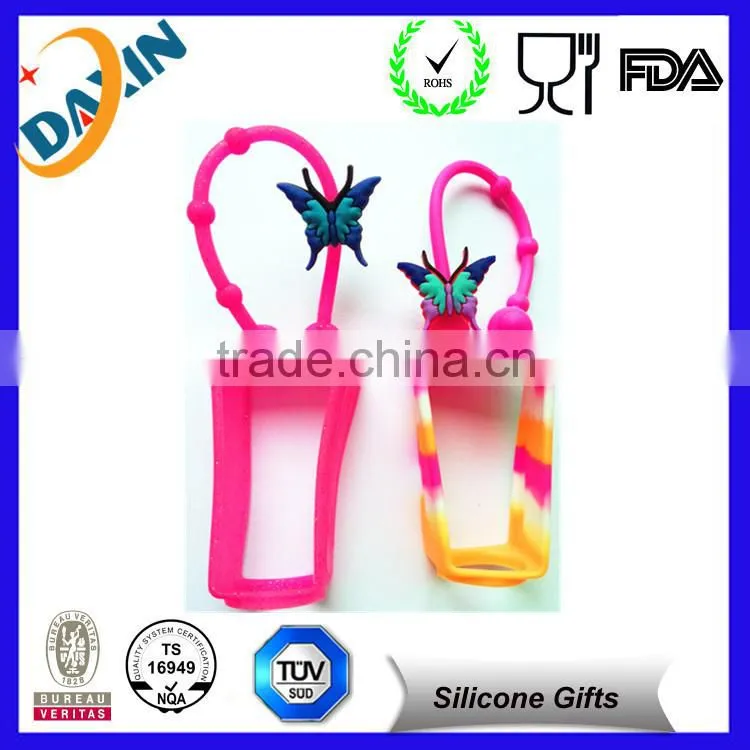 2015 Newest popular silicone hand sanitizer pocketbac holder