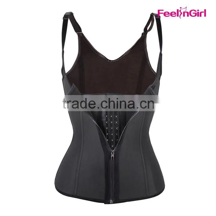 Plus Size Clip and Zip Nude Waist Trainer Vest