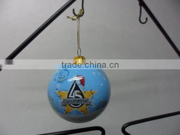 inside painted glass ornament ball for christmas decoration