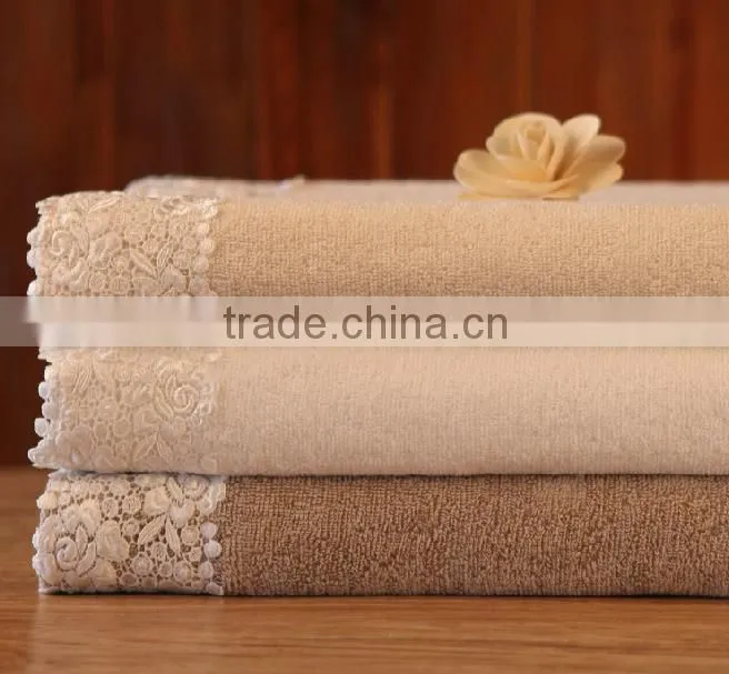 super absorbent 100% cotton white plain woven towel with great price