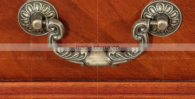 American antique style solid wood tv cabinet with drawers T-231