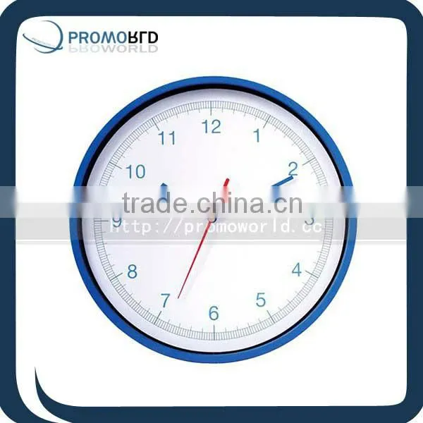 Office World Time Clock Modern Wall Clock Sticker