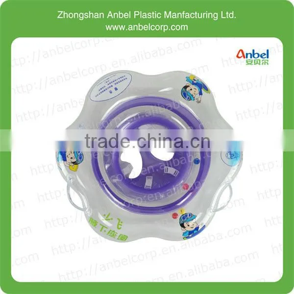 0.25mm PVC 21.5" inflatable baby float ring swimming trainer