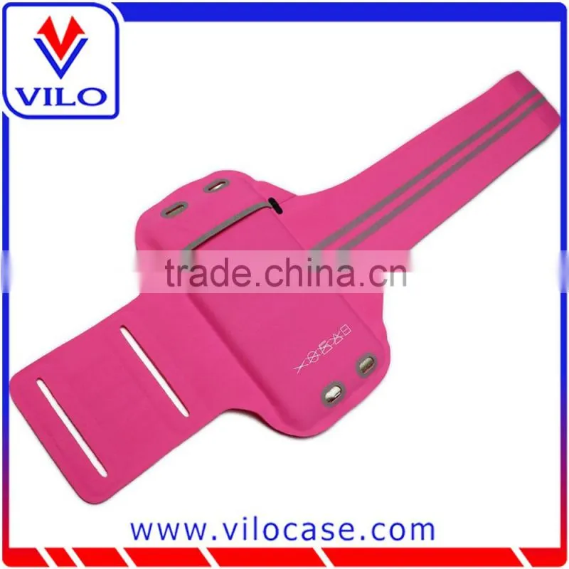 Universal Lycra armband for smartphone with reflective stripe
