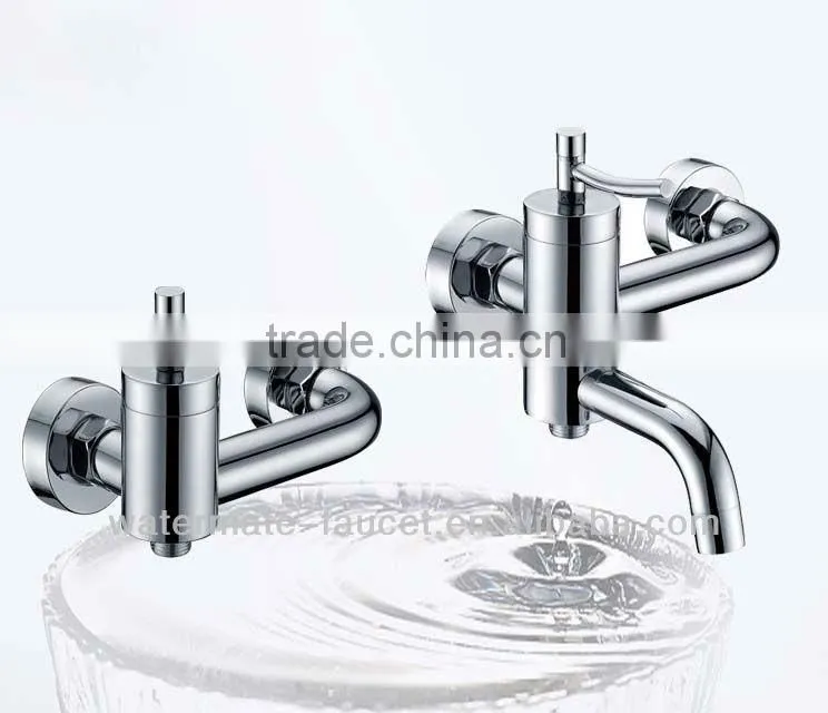 single handle wall-mounted bath shower faucet mixer taps with hand shower