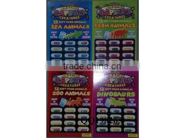 Fun amazing toy expandable capsule