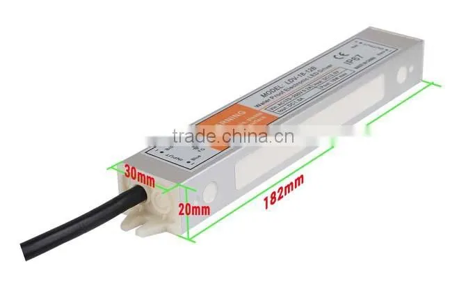 IP67 CE RoHS 18W Single Output 36V Waterproof Led Transformer