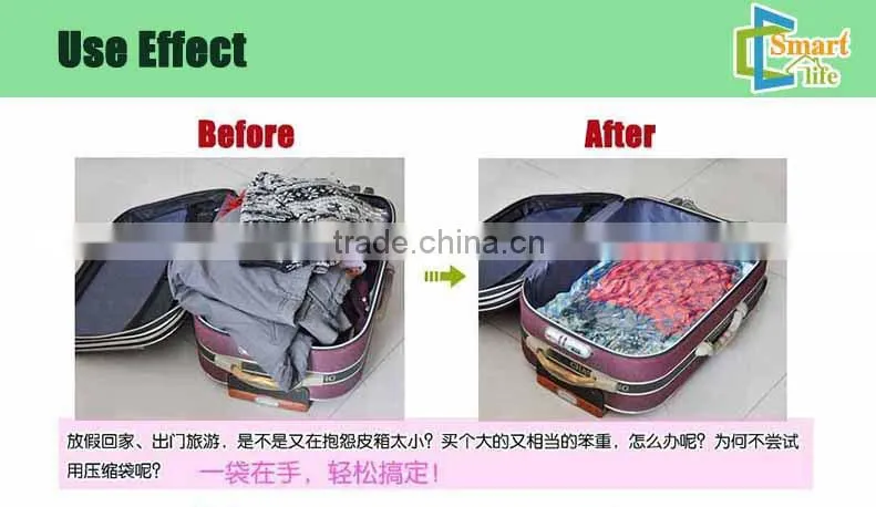 hand rolling compression caky vacuum travel bag