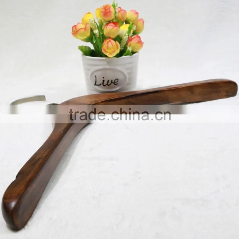 Durable Antique Jacket Wooden Suit Hanger with Square Bar