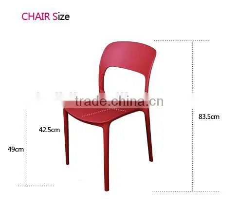 Traditional summary Low cost indoor and ourdoor armless plastic banquet chair 1563
