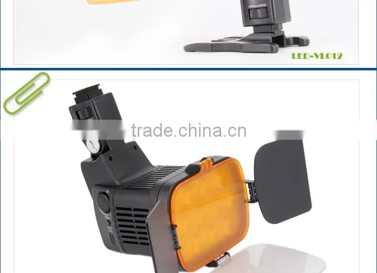 Competitive price compact led video light with 10 LED bulbs for camcorder video taking