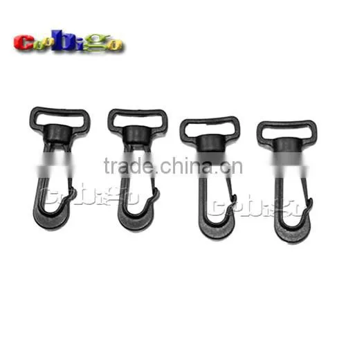 3/8" Plastics Snap Hooks buckles Black for Bags Backpack Outdoor Tools