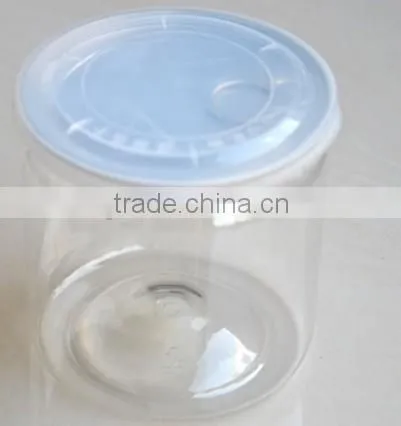 square clear plastic storage jars